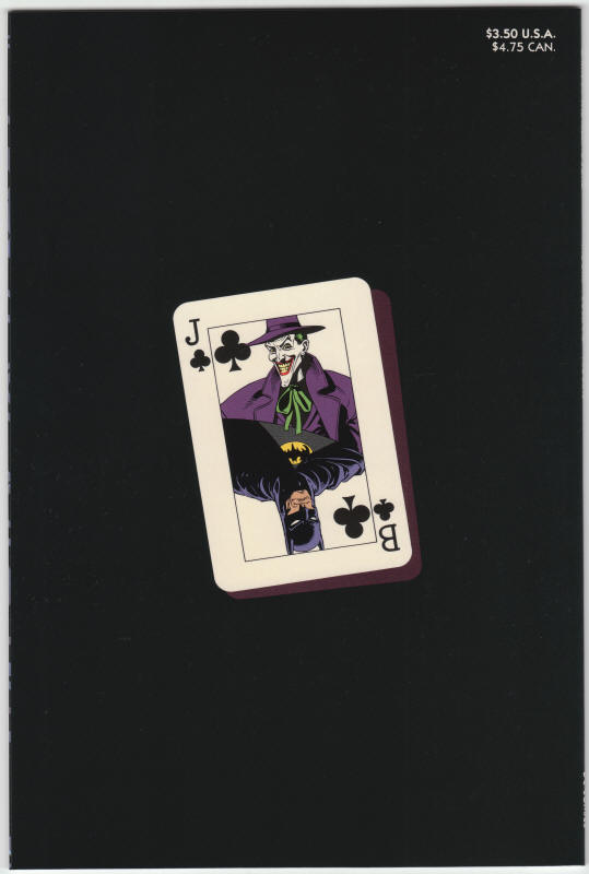 Batman The Killing Joke First Print back cover