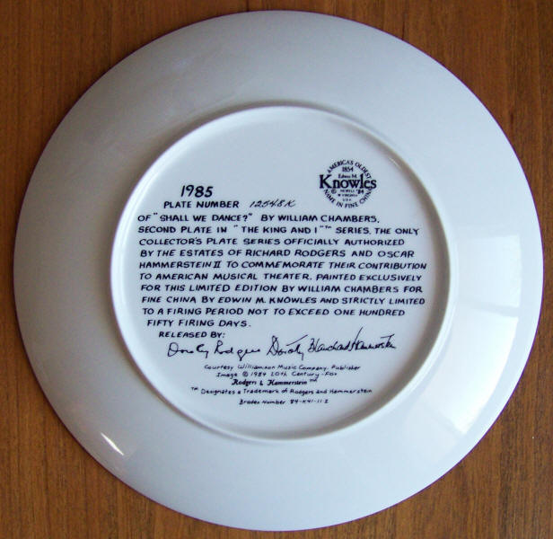 The King And I Plate 2