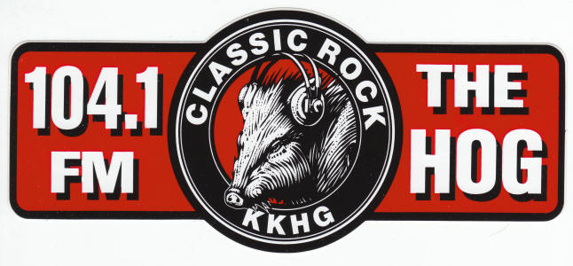 The Hog KKHG 104.1 FM Bumper Sticker
