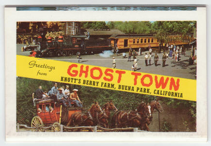 Knotts Berry Farm and Ghost Town 1968 Souvenir Folder back