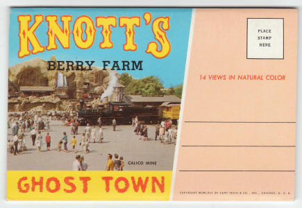 Knotts Berry Farm and Ghost Town 1968 Souvenir Folder front
