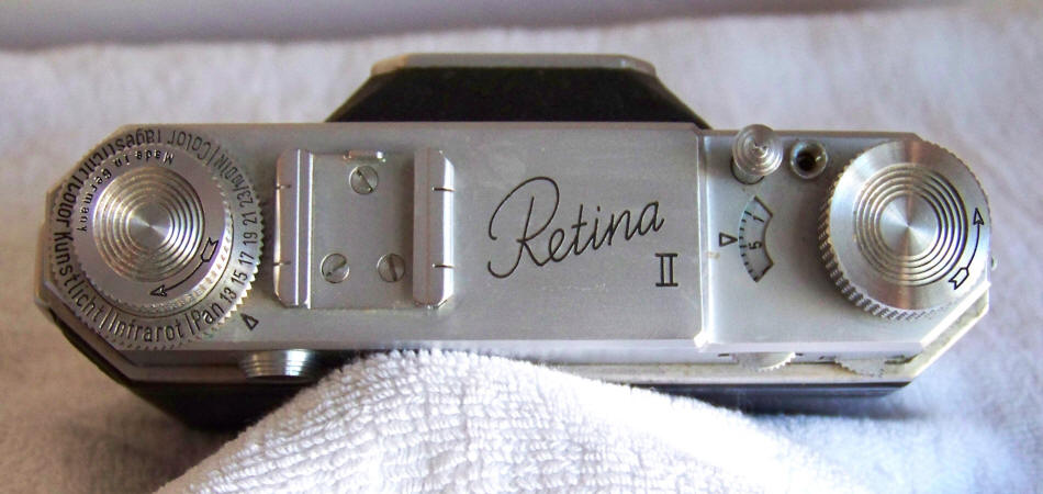 Kodak Retina II Camera top