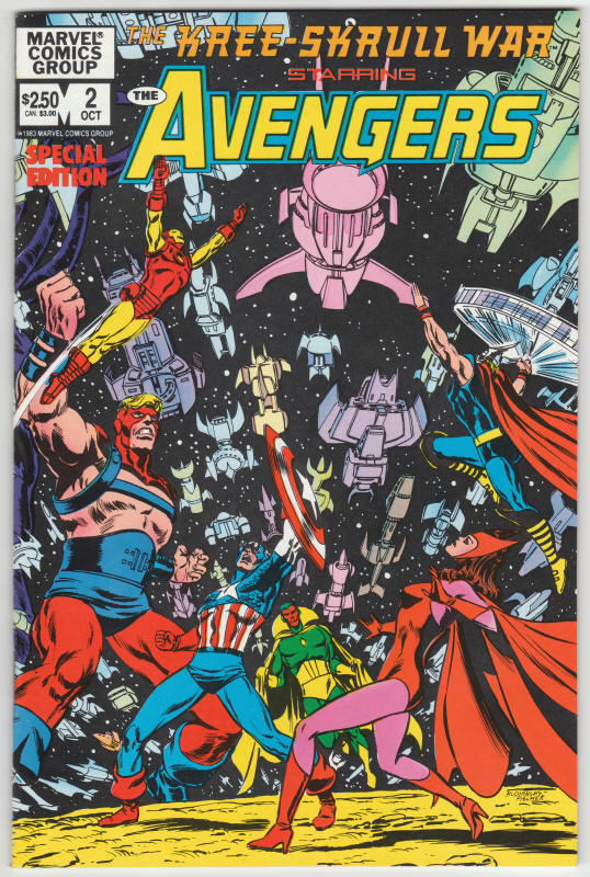 Kree Skrull War Starring The Avengers #2 front cover