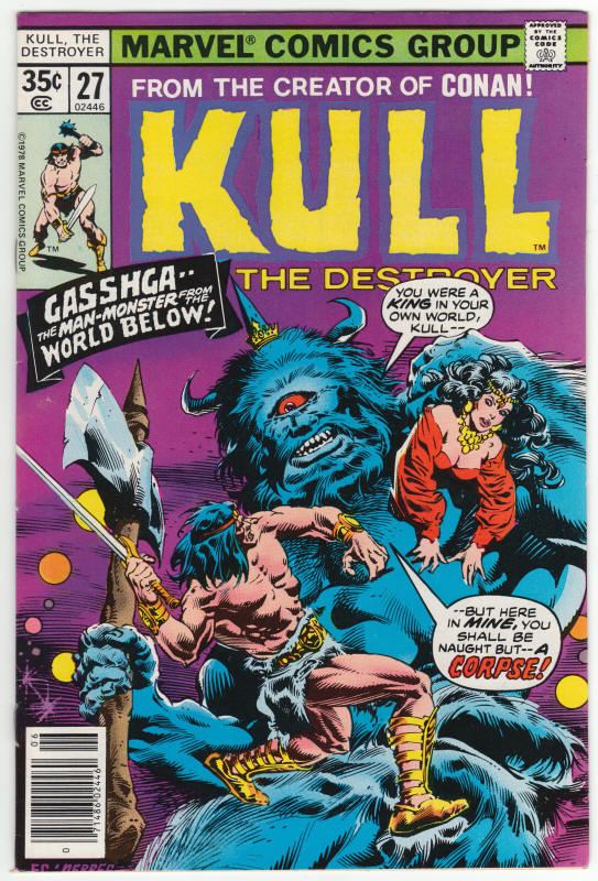 Kull The Destroyer #27 front cover