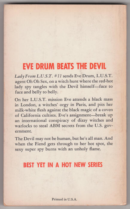 The Lady From L.U.S.T. #11: Lady In Heat back cover