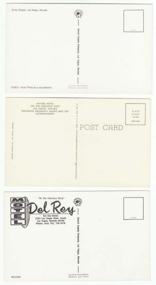 1960s Las Vegas Casinos Post Cards