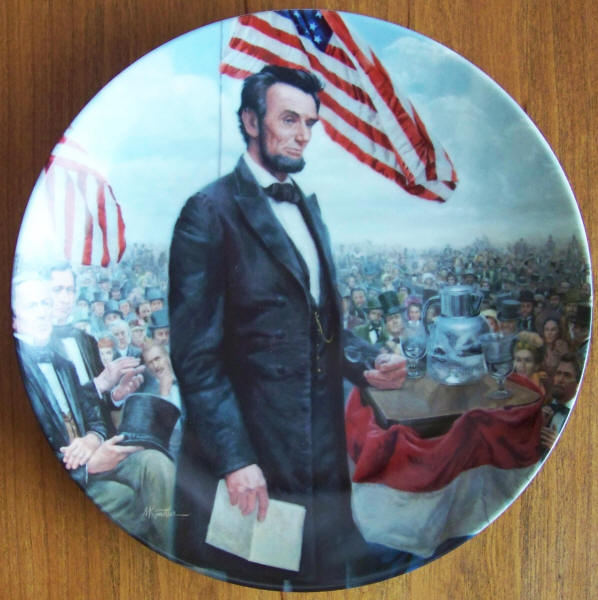 Lincoln Man of America Plate 1 front