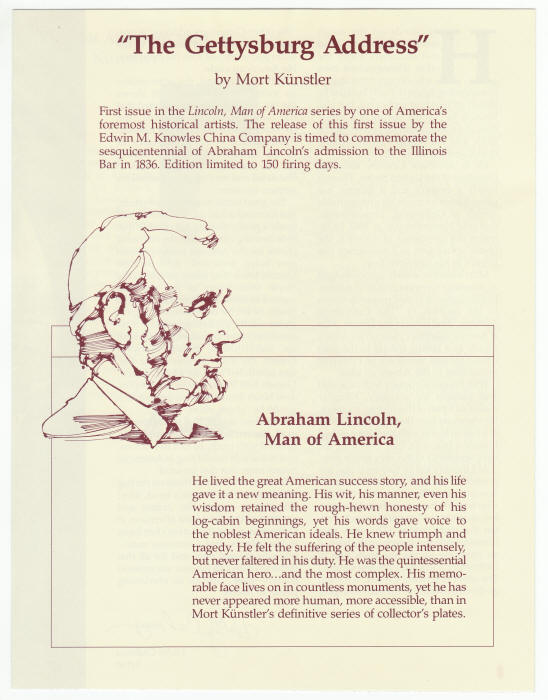 Lincoln Man of America Plate 1 brochure
