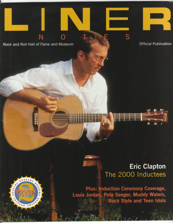 Liner Notes Spring 2000 front cover