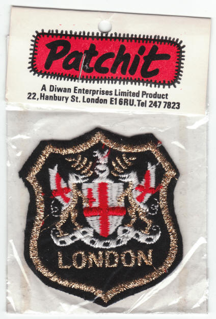 1976 London City Crest Souvenir Patch
