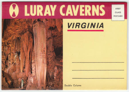 Luray Caverns Souvenir Folder front