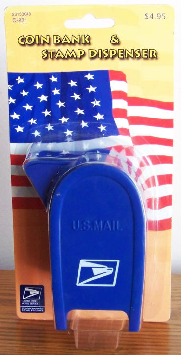 US Mailbox Coin Bank And Stamp Dispenser front