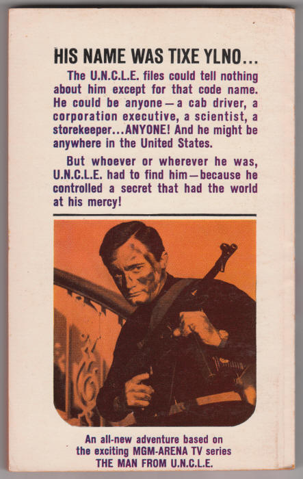 The Man From UNCLE Paperback 2 Doomsday Affair back cover