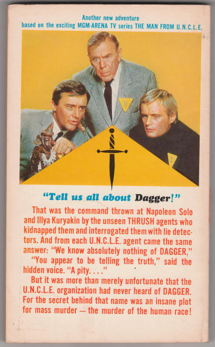 The Man From UNCLE Paperback 4 Dagger Affair back cover