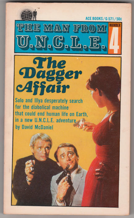 The Man From UNCLE Paperback 4 Dagger Affair front cover