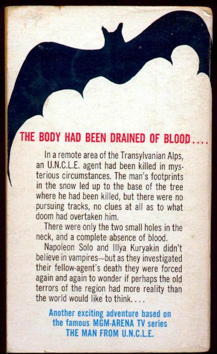 The Man From UNCLE #6 Vampire Affair back cover