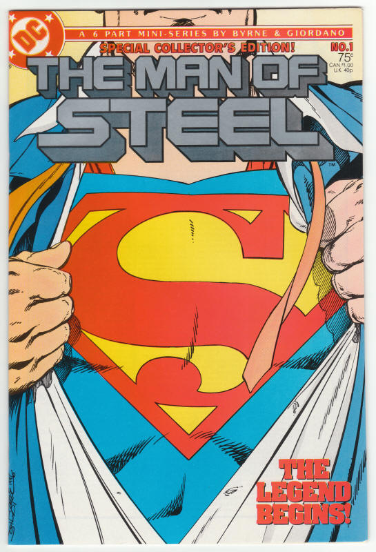 The Man Of Steel #1 collectors cover