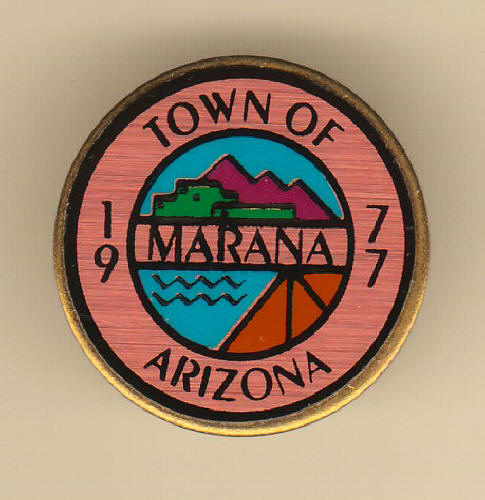 Town Of Marana Arizona Logo Lapel Pin