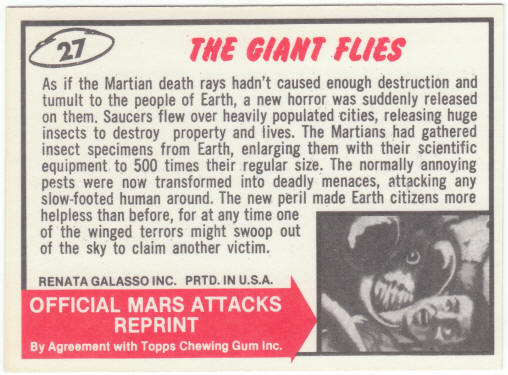 Mars Attacks Reprint Card #27