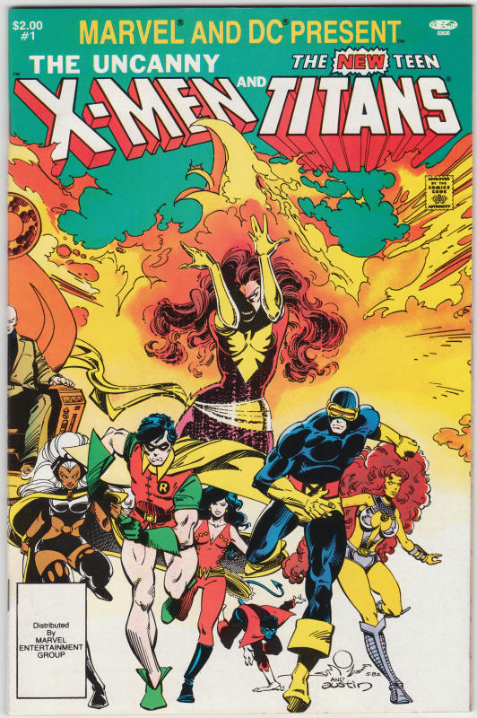 Marvel And DC Present The Uncanny X-Men And The New Teen Titans #1 front cover