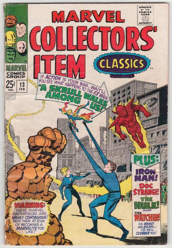 Marvel Collectors Item Classics #13 front cover