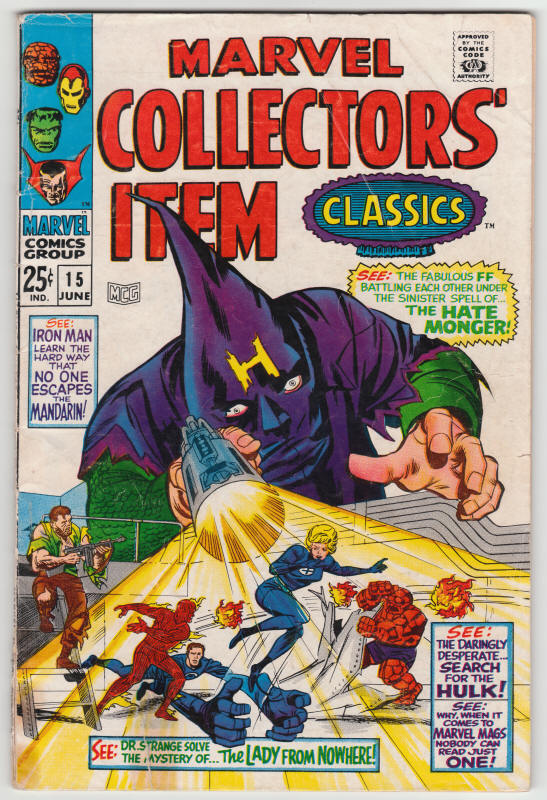 Marvel Collectors Item Classics #15 front cover