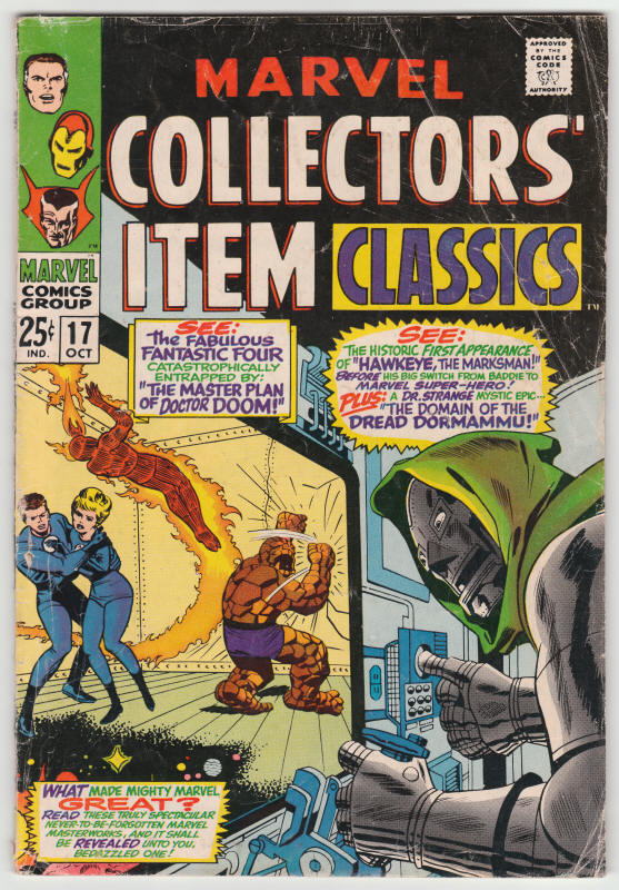 Marvel Collectors Item Classics #17 front cover