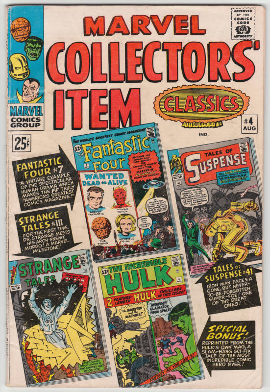 Marvel Collectors Item Classics #4 front cover