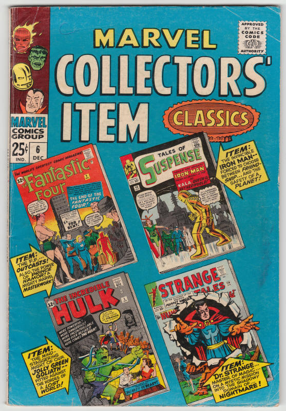 Marvel Collectors Item Classics #6 front cover