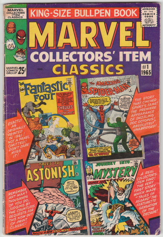 Marvel Collectors Item Classics #1 front cover