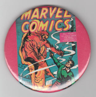 Marvel Comics #1 1939 Human Torch Button