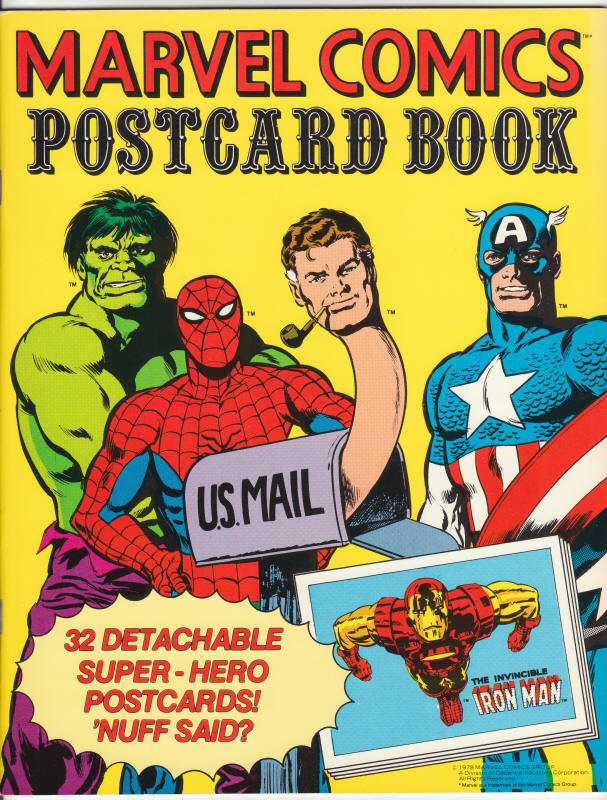 Marvel Comics Post Card Book front cover