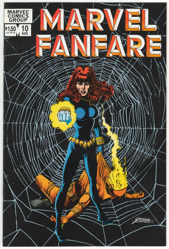 Marvel Fanfare #10 Black Widow front cover