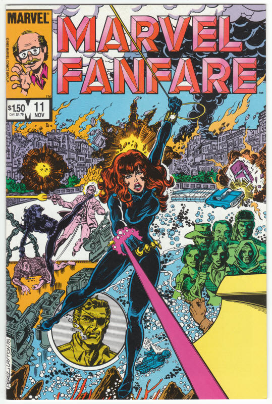Marvel Fanfare #11 Black Widow front cover