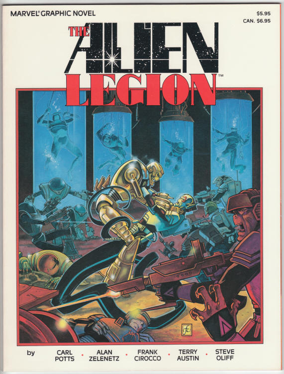 Marvel Graphic Novel #25 The Alien Legion front cover