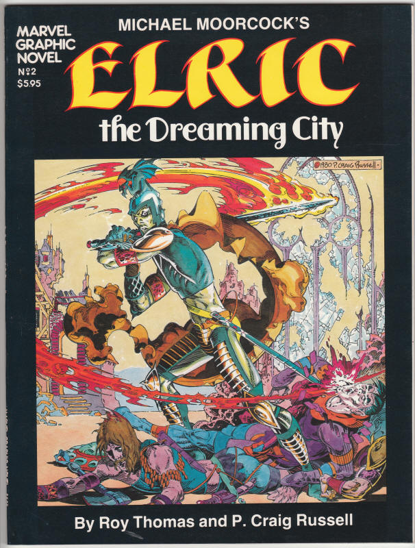 Marvel Graphic Novel 2 Elric The Dreaming City front cover