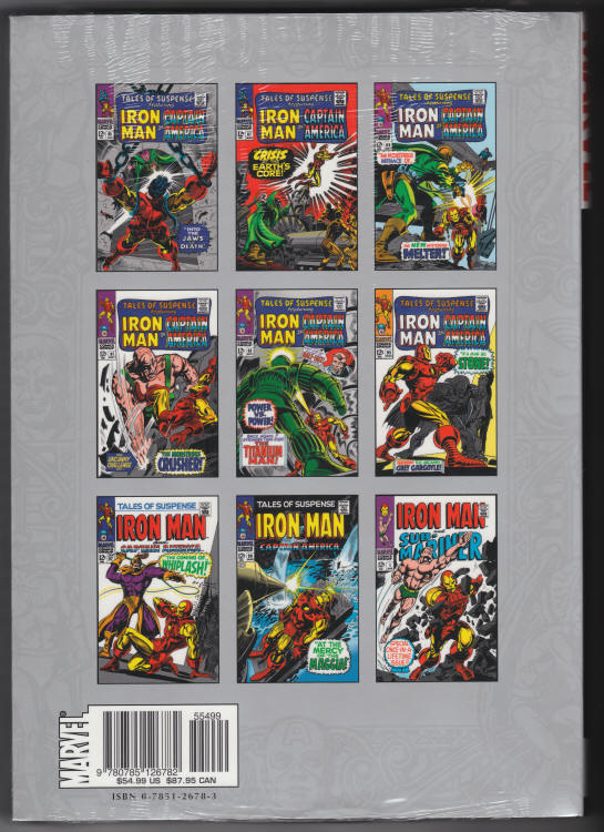 Marvel Masterworks Iron Man Volume 4 back cover