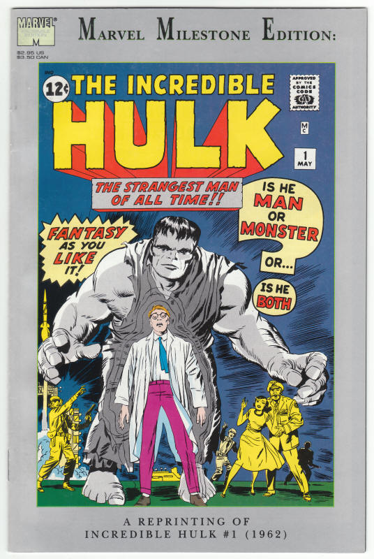 Marvel Milestone Edition Hulk #1 front cover