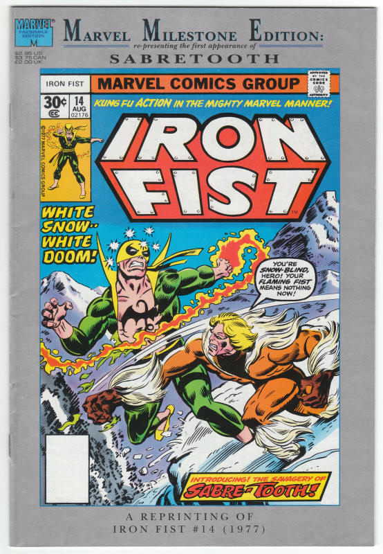 Marvel Milestone Edition Iron Fist #14 front cover