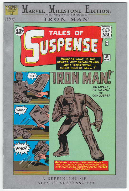 Marvel Milestone Edition Tales Of Suspense #39 front cover