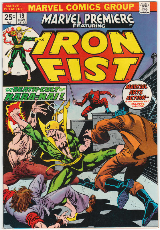 Marvel Premiere #19 Iron Fist front cover