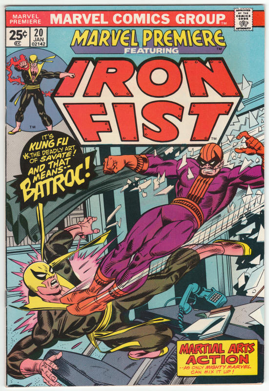 Marvel Premiere 20 Iron Fist front cover