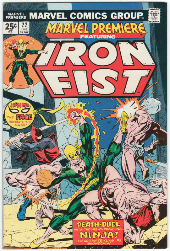 Marvel Premiere 22 Iron Fist front cover