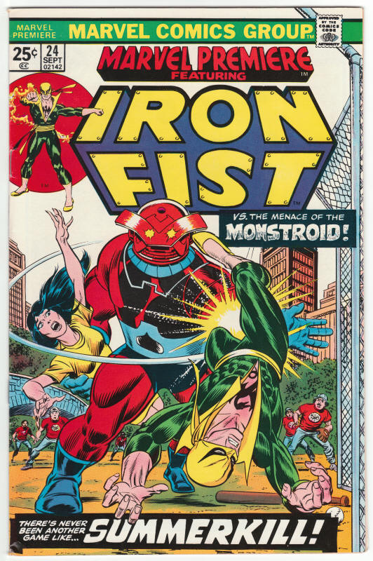 Marvel Premiere 24 Iron Fist front cover