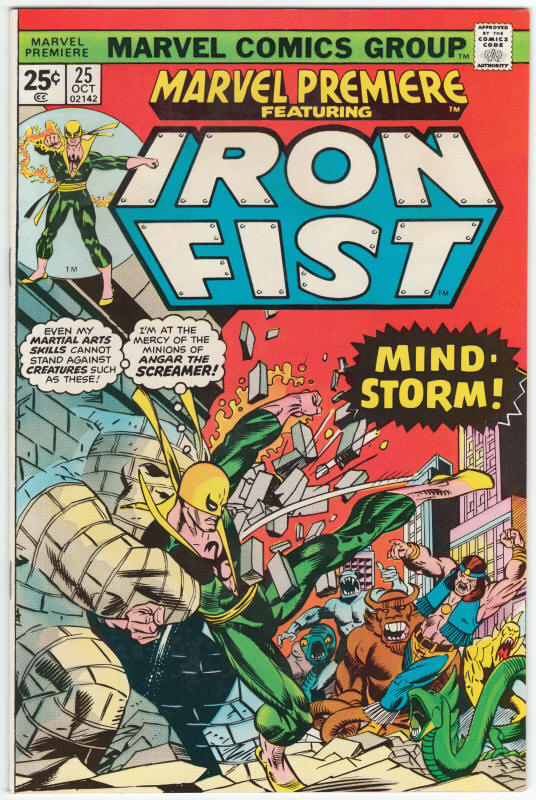 Marvel Premiere #25 Iron Fist front cover