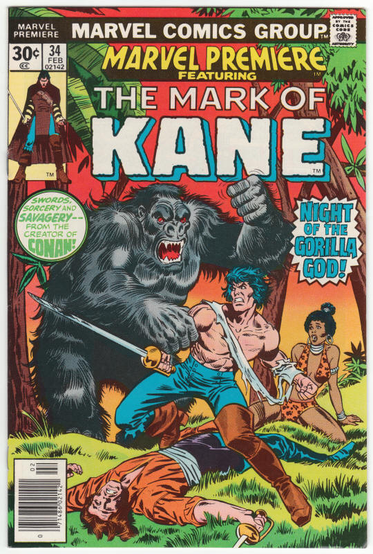 Marvel Premiere 34 Solomon Kane front cover