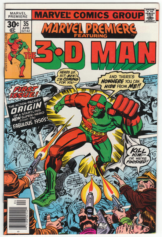 Marvel Premiere 35 3D Man front cover