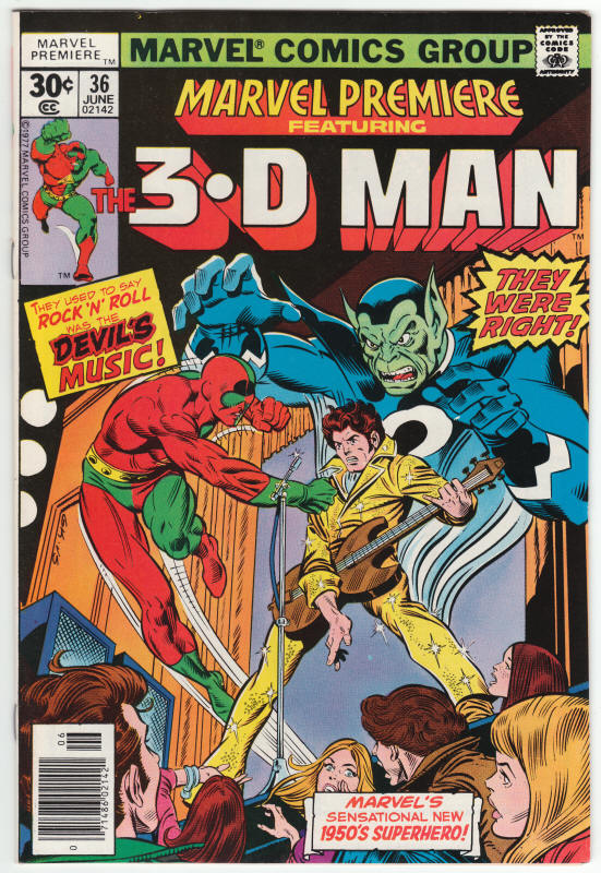 Marvel Premiere 36 3D Man front cover