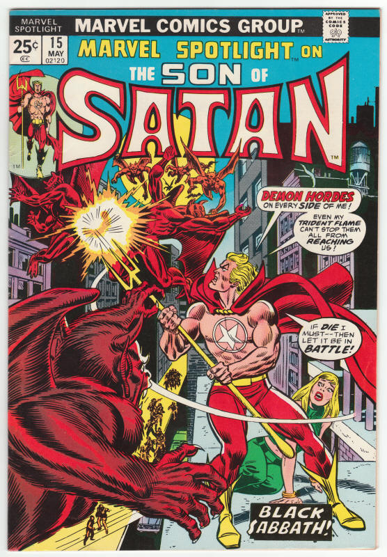 Marvel Spotlight #15 Son Of Satan front cover