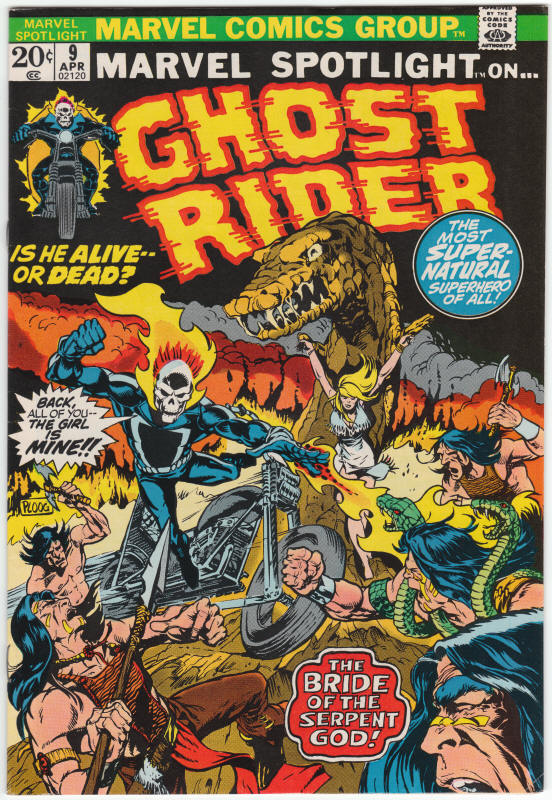 Marvel Spotlight #9 Ghost Rider front cover